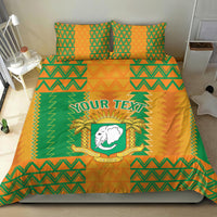 Custom Ivory Coast Football Bedding Set Les Elephants 2024 Sporty Style LT9 - Wonder Print Shop
