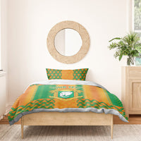 Custom Ivory Coast Football Bedding Set Les Elephants 2024 Sporty Style LT9 - Wonder Print Shop