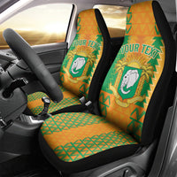 Custom Ivory Coast Football Car Seat Cover Les Elephants 2024 Sporty Style LT9 - Wonder Print Shop