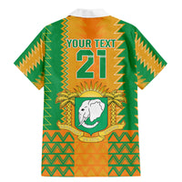 Custom Ivory Coast Football Family Matching Mermaid Dress and Hawaiian Shirt Les Elephants 2024 Sporty Style LT9 - Wonder Print Shop
