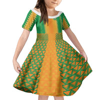 Custom Ivory Coast Football Family Matching Short Sleeve Bodycon Dress and Hawaiian Shirt Les Elephants 2024 Sporty Style - Wonder Print Shop