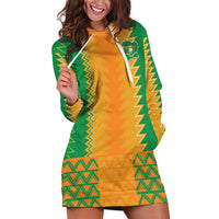 Custom Ivory Coast Football Hoodie Dress Les Elephants 2024 Sporty Style - Wonder Print Shop