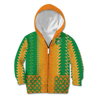 Custom Ivory Coast Football Kid Hoodie Les Elephants 2024 Sporty Style - Wonder Print Shop