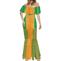 Custom Ivory Coast Football Mermaid Dress Les Elephants 2024 Sporty Style - Wonder Print Shop