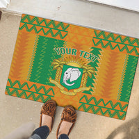 Custom Ivory Coast Football Rubber Doormat Les Elephants 2024 Sporty Style - Wonder Print Shop