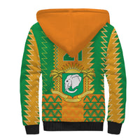 Custom Ivory Coast Football Sherpa Hoodie Les Elephants 2024 Sporty Style - Wonder Print Shop