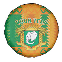 Custom Ivory Coast Football Spare Tire Cover Les Elephants 2024 Sporty Style - Wonder Print Shop