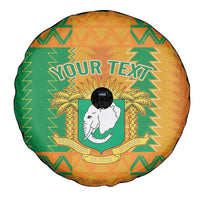 Custom Ivory Coast Football Spare Tire Cover Les Elephants 2024 Sporty Style - Wonder Print Shop
