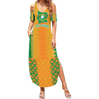 Custom Ivory Coast Football Summer Maxi Dress Les Elephants 2024 Sporty Style - Wonder Print Shop