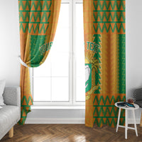 Custom Ivory Coast Football Window Curtain Les Elephants 2024 Sporty Style - Wonder Print Shop