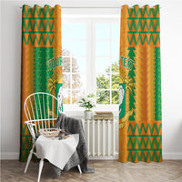 Custom Ivory Coast Football Window Curtain Les Elephants 2024 Sporty Style - Wonder Print Shop