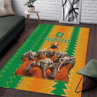 Custom Ivory Coast Football Area Rug The Champions Les Elephants 2024 LT9 - Wonder Print Shop