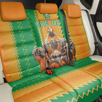 Custom Ivory Coast Football Back Car Seat Cover The Champions Les Elephants 2024 LT9 - Wonder Print Shop