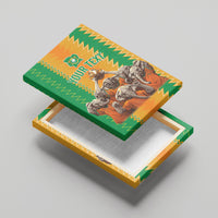 Custom Ivory Coast Football Canvas Wall Art The Champions Les Elephants 2024 LT9 - Wonder Print Shop