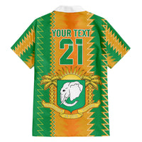 Custom Ivory Coast Football Family Matching Off Shoulder Short Dress and Hawaiian Shirt The Champions Les Elephants 2024 LT9 - Wonder Print Shop