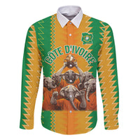 Custom Ivory Coast Football Family Matching Off Shoulder Short Dress and Hawaiian Shirt The Champions Les Elephants 2024 LT9 - Wonder Print Shop