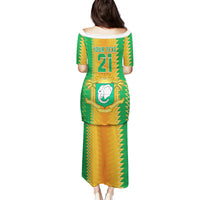 Custom Ivory Coast Football Family Matching Puletasi and Hawaiian Shirt The Champions Les Elephants 2024 - Wonder Print Shop
