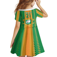Custom Ivory Coast Football Family Matching Short Sleeve Bodycon Dress and Hawaiian Shirt The Champions Les Elephants 2024 - Wonder Print Shop