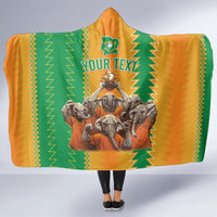 Custom Ivory Coast Football Hooded Blanket The Champions Les Elephants 2024