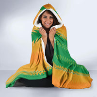 Custom Ivory Coast Football Hooded Blanket The Champions Les Elephants 2024