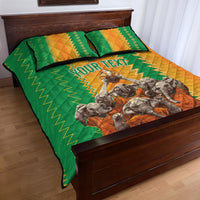 Custom Ivory Coast Football Quilt Bed Set The Champions Les Elephants 2024 - Wonder Print Shop