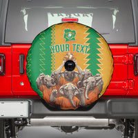 Custom Ivory Coast Football Spare Tire Cover The Champions Les Elephants 2024 - Wonder Print Shop