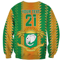 Custom Ivory Coast Football Sweatshirt The Champions Les Elephants 2024 - Wonder Print Shop