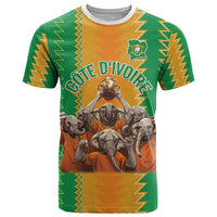 Custom Ivory Coast Football T Shirt The Champions Les Elephants 2024 - Wonder Print Shop