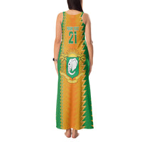 Custom Ivory Coast Football Tank Maxi Dress The Champions Les Elephants 2024 - Wonder Print Shop