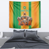 Custom Ivory Coast Football Tapestry The Champions Les Elephants 2024 - Wonder Print Shop