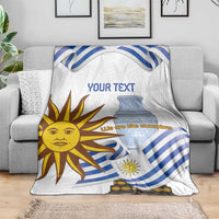 Custom Uruguay La Celeste Football Champions Blanket Glory To The Sky Blue