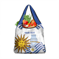 Custom Uruguay La Celeste Football Champions Grocery Bag Glory To The Sky Blue