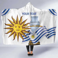 Custom Uruguay La Celeste Football Champions Hooded Blanket Glory To The Sky Blue