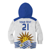 Custom Uruguay La Celeste Football Champions Kid Hoodie Glory To The Sky Blue - Wonder Print Shop