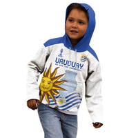 Custom Uruguay La Celeste Football Champions Kid Hoodie Glory To The Sky Blue - Wonder Print Shop