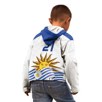 Custom Uruguay La Celeste Football Champions Kid Hoodie Glory To The Sky Blue - Wonder Print Shop