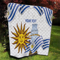 Custom Uruguay La Celeste Football Champions Quilt Glory To The Sky Blue - Wonder Print Shop