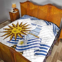 Custom Uruguay La Celeste Football Champions Quilt Glory To The Sky Blue - Wonder Print Shop