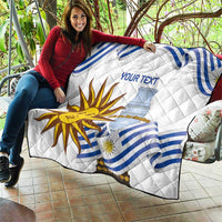 Custom Uruguay La Celeste Football Champions Quilt Glory To The Sky Blue - Wonder Print Shop