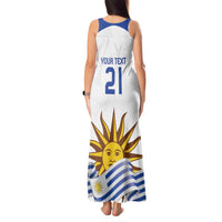 Custom Uruguay La Celeste Football Champions Tank Maxi Dress Glory To The Sky Blue - Wonder Print Shop