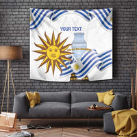 Custom Uruguay La Celeste Football Champions Tapestry Glory To The Sky Blue - Wonder Print Shop