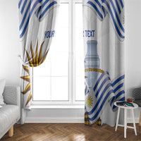 Custom Uruguay La Celeste Football Champions Window Curtain Glory To The Sky Blue - Wonder Print Shop