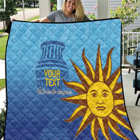 Custom Uruguay La Celeste Football Quilt Go Champions 2024 - Wonder Print Shop