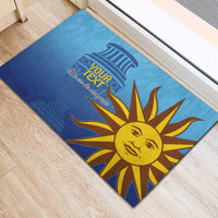 Custom Uruguay La Celeste Football Rubber Doormat Go Champions 2024 - Wonder Print Shop
