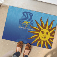 Custom Uruguay La Celeste Football Rubber Doormat Go Champions 2024 - Wonder Print Shop