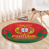 Custom Portugal Football Round Carpet Come On A Selecao das Quinas