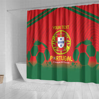 Custom Portugal Football Shower Curtain Come On A Selecao das Quinas
