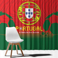 Custom Portugal Football Window Curtain Come On A Selecao das Quinas - Wonder Print Shop