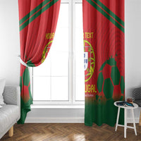 Custom Portugal Football Window Curtain Come On A Selecao das Quinas - Wonder Print Shop