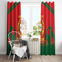 Custom Portugal Football Window Curtain Come On A Selecao das Quinas - Wonder Print Shop
